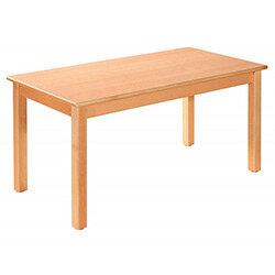 Rectangular Primary School Table Beech Natural 120x60cm 76cm High TC07600 on Productcaster.