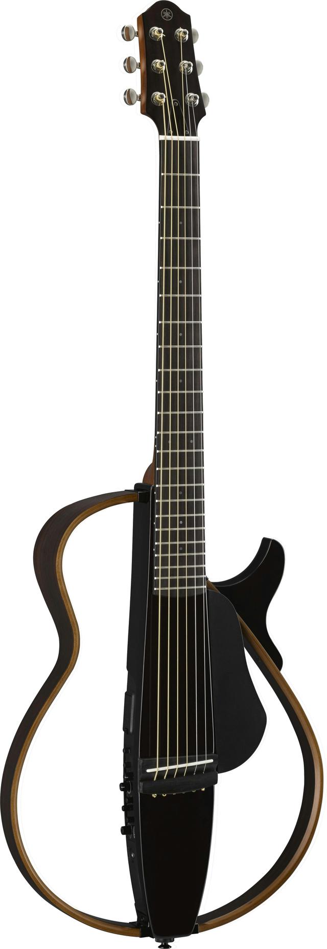 Yamaha SLG200S Steel String Silent Guitar in Trans Black - NO PSU on Productcaster.