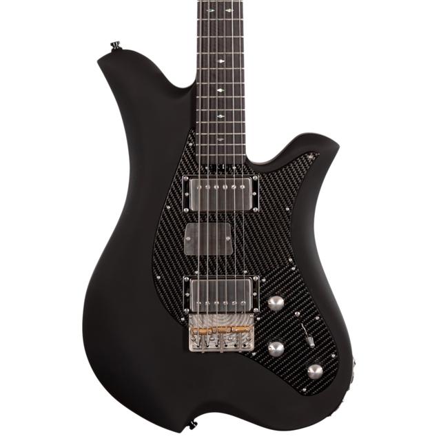 Bacci Guitars Leonardo Dual Output HH Baritone Guitar Ebony Fretboard in Velvet Nero on Productcaster.