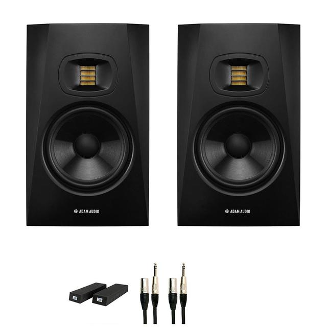 ADAM Audio T7V Monitor Bundle with RoXdon Monitor pads and Cables on Productcaster.