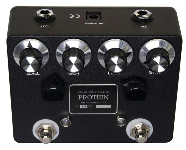 Browne Amplification 'The Protein' Dual Overdrive Pedal in Black on Productcaster.