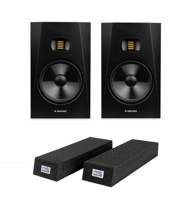 ADAM Audio T8V Monitor Bundle with Universal Acoustic Foam and Cables on Productcaster.