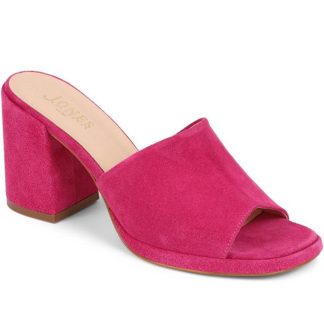 Jones Bootmaker - Women's Gracey Heeled Mule Sandals - Pink - Size 7 on Productcaster.