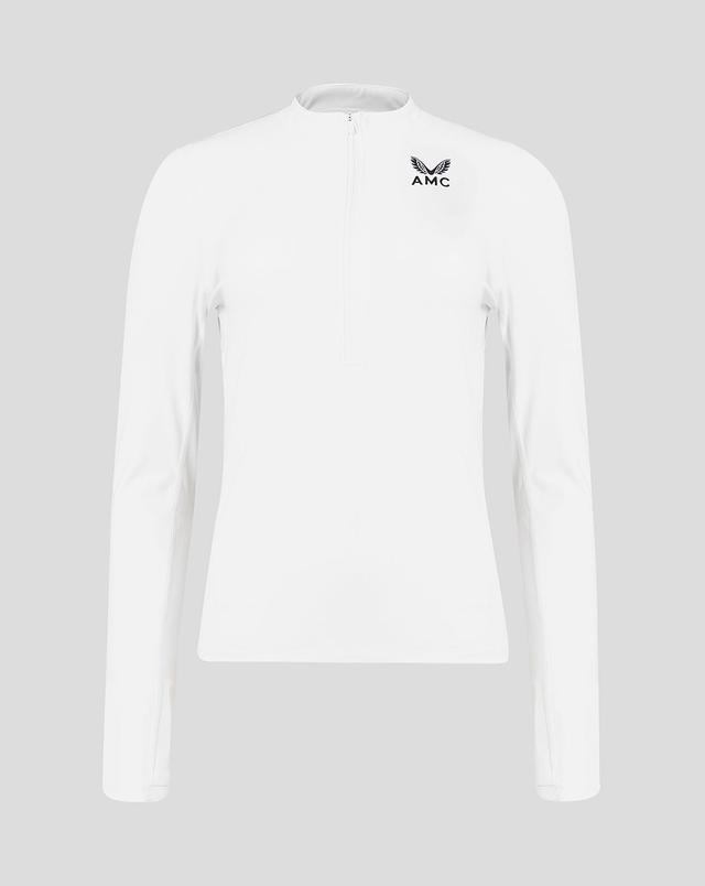 AMC Women's Performance Half Zip - White on Productcaster.