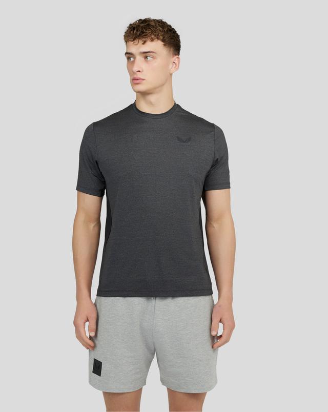 Men's Mesh Mix T-shirt - Charcoal Marl on Productcaster.