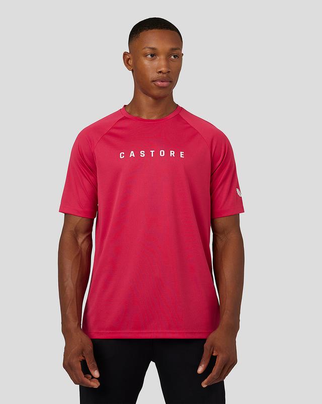 Men's Adapt Short Sleeve Raglan T-shirt - Berry on Productcaster.