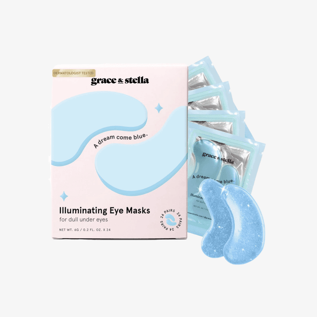 Grace & Stella Blue Illuminating Eye Mask in Green - size 24 Pairs | Healf on Productcaster.