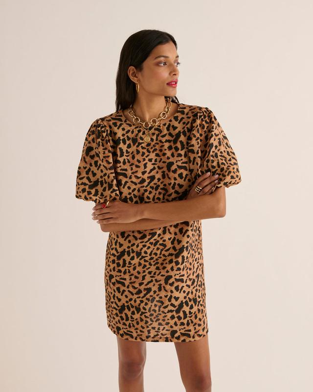 Balzac Paris - Robe Xoxo guépard cappuccino on Productcaster.