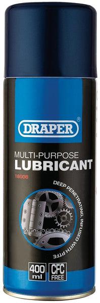 DRAPER 18008 - Multi Purpose Lubricant (400ml) on Productcaster.