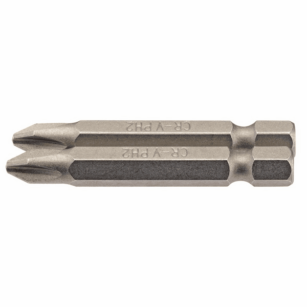 DRAPER 64237 - No.2 1/4" Hex Cross Slot Insert Bit 50mm Long x 2 on Productcaster.