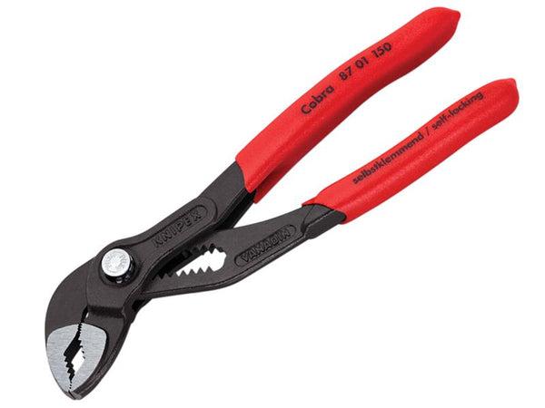 Knipex 87 01 150 SB Cobra Water Pump Pliers PVC Grip 150mm - 30mm Capacity on Productcaster.