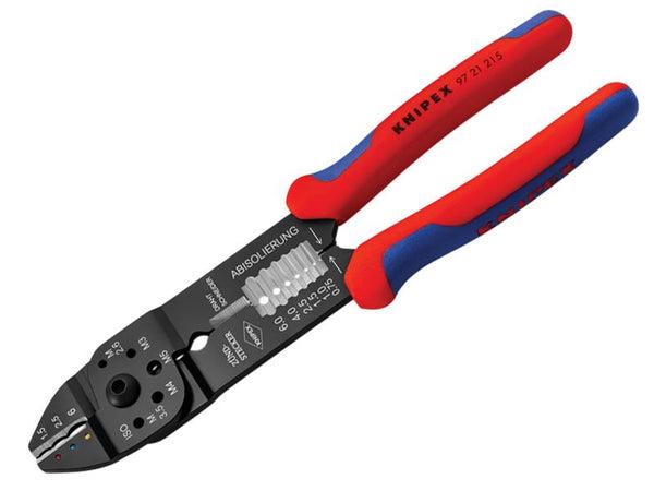 Knipex 97 21 215 SB Crimping Pliers for Insulated Terminals & Plug Connectors on Productcaster.