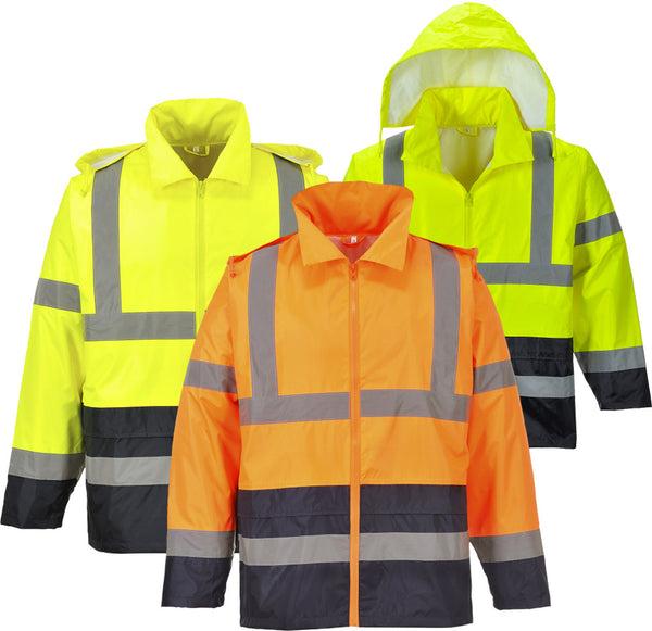 Portwest H443 - Hi-Vis Classic Contrast Rain Jacket - ALL COLOURS on Productcaster.