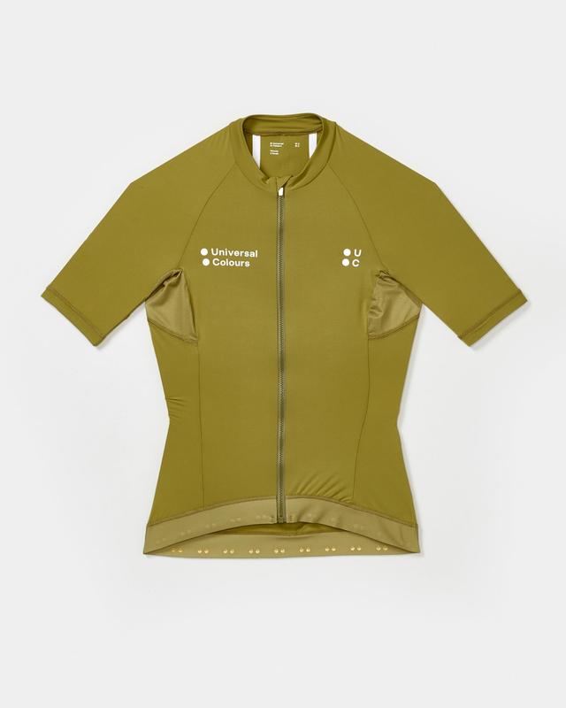 Mono Women's Short Sleeve Jersey - Olive Gold on Productcaster.