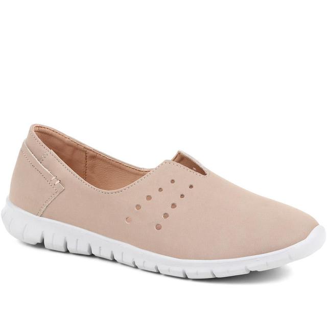 Pavers - Women's Slip-On Trainer Pumps - Taupe - Size 3 on Productcaster.