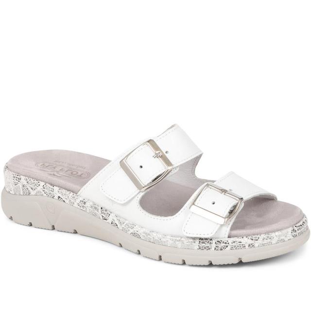 Flyflot Own - Women's Comfortable Buckle Sandals - White - Size 2 on Productcaster.