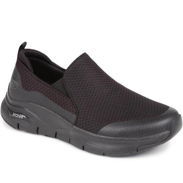 Skechers - Men's Arch Fit - Banlin Trainers - Black - Size 7 on Productcaster.