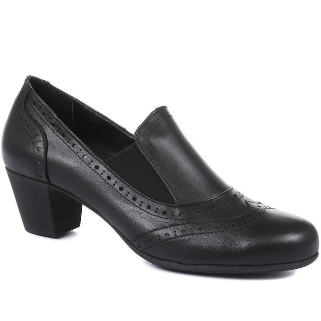 Pavers - Women's Leather Heeled Shoes - Black - Size 3 on Productcaster.