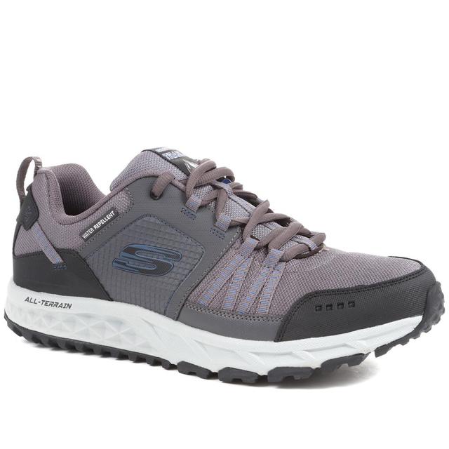 Skechers - Men's Escape Plan Trainers - Charcoal - Size 10 on Productcaster.