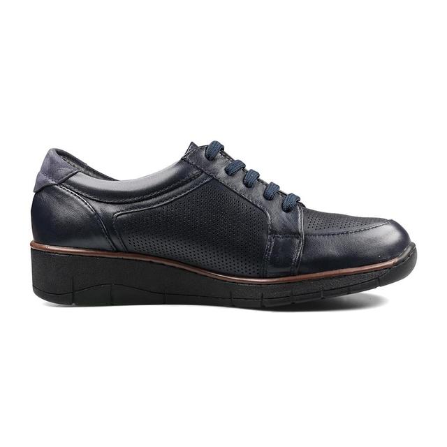 Padders - Women's Padders 'Ivy' E Fitting Wide Trainer - Navy Leather - Size 7 on Productcaster.