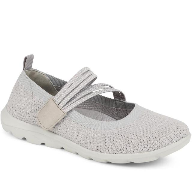 Pavers - Women's Casual Trainer Pumps - Light Grey - Size 4 on Productcaster.