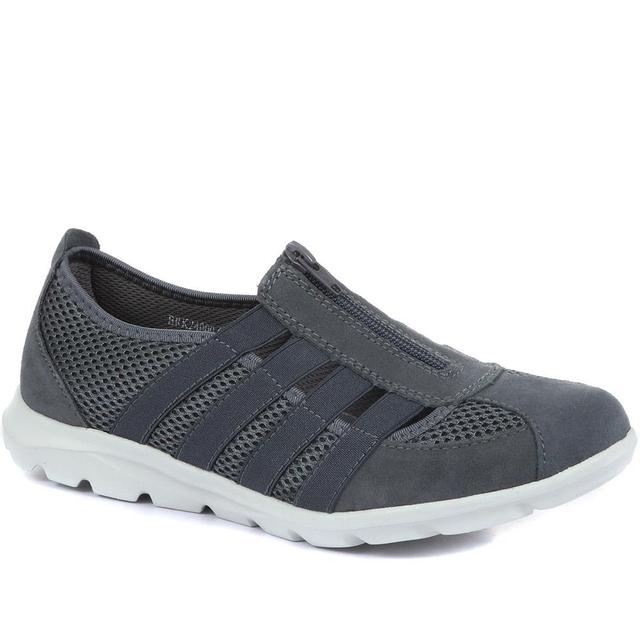 Women's Pavers Casual Slip On Shoe - Grey - Size 3 on Productcaster.