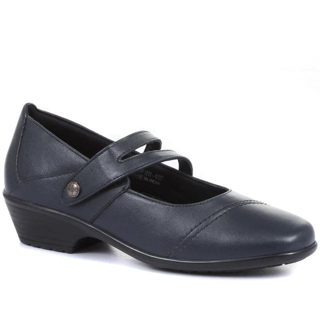 Women's Pavers Leather Mary-Janes - Navy - Size 9 on Productcaster.