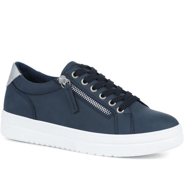 Women's Pavers Chunky Platform Trainers - Navy - Size 3 on Productcaster.