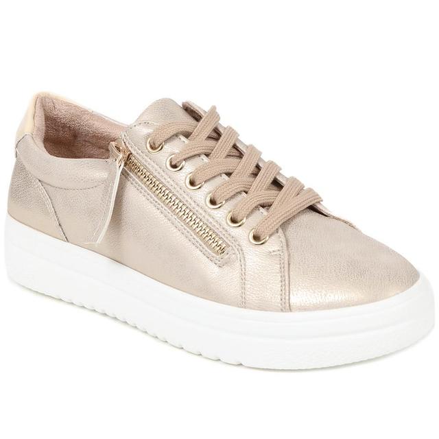 Women's Pavers Chunky Platform Trainers - Soft Gold - Size 4 on Productcaster.