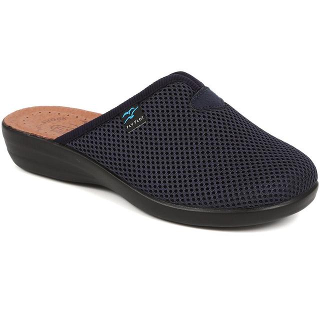 Women's Pavers Slip-On Mule Slippers - Navy - Size 4 on Productcaster.