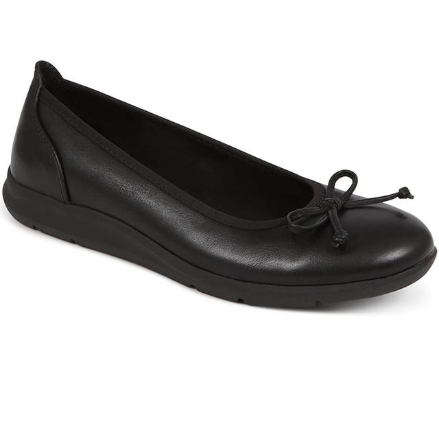 Women's Pavers Slip-on Ballet Pumps - Black - Size 5 on Productcaster.