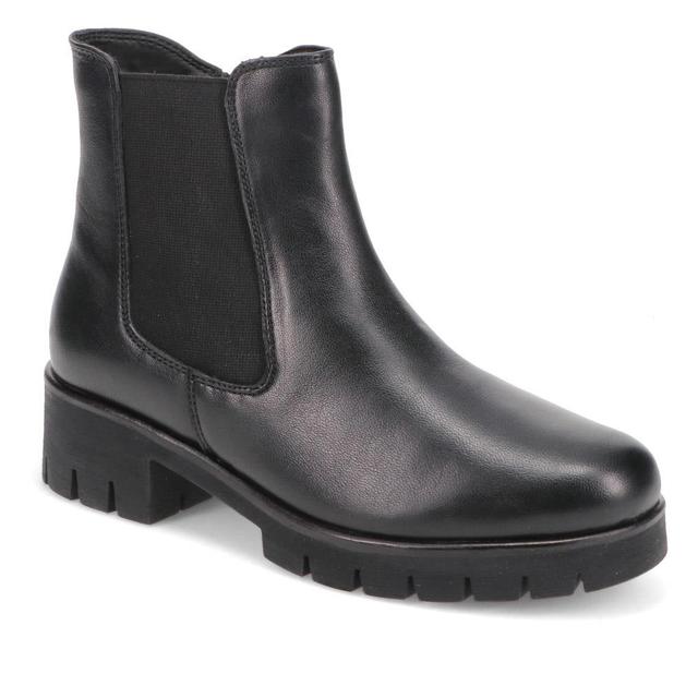 Women's Pavers Chunky Leather Chelsea Boots - Black - Size 8 on Productcaster.