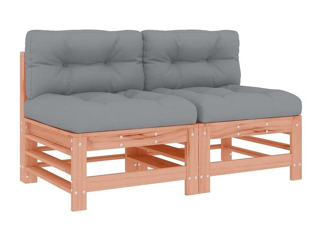 Mittelsofas mit Kissen 2 Stk. Massivholz Douglasie on Productcaster.