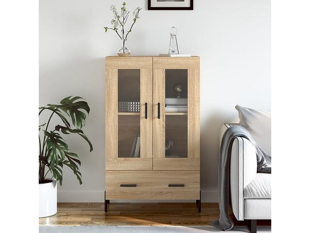 Hoog dressoir Sonoma eiken 69,5x31x115 cm bewerkt hout on Productcaster.