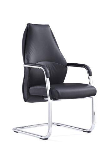 Mien Black Cantilever Chair - Radius Office Furniture on Productcaster.