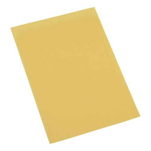 5 Star Office Square Cut Folder Recycled 180gsm Foolscap Yellow (Pack of 100) on Productcaster.