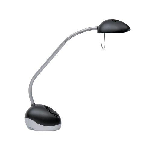 Alba Halox LED Desk Lamp 3/5.5W with UK Plug Black/Grey LEDX N UK on Productcaster.