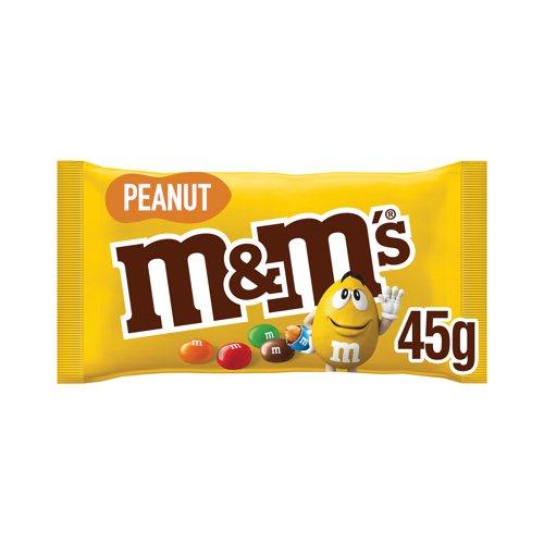 MMs Crunchy Peanut + Milk Chocolate Bag 45g (Pack of 24) 100531 on Productcaster.