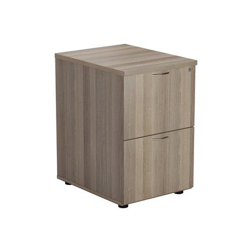 Jemini 2 Drawer Filing Cabinet 464x600x710mm Grey Oak KF78957 on Productcaster.