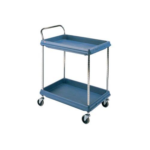 2 Tier Blue H1041xW832xD546mm Deep Ledge Trolley 322442 on Productcaster.