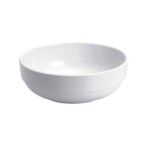 Glazed Bowl 7.5 Inch 19cm Melamine White (Pack of 6) GB-C108 on Productcaster.