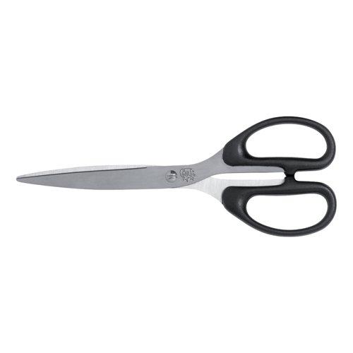 5 Star Office Scissors 207mm ABS Handles Stainless Steel Blades Black on Productcaster.