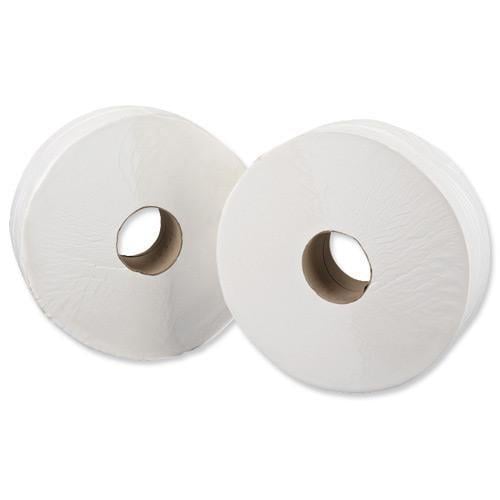 5 Star Facilities Jumbo Toilet Roll 1-Ply 250x92x410m White (Pack of 6) on Productcaster.