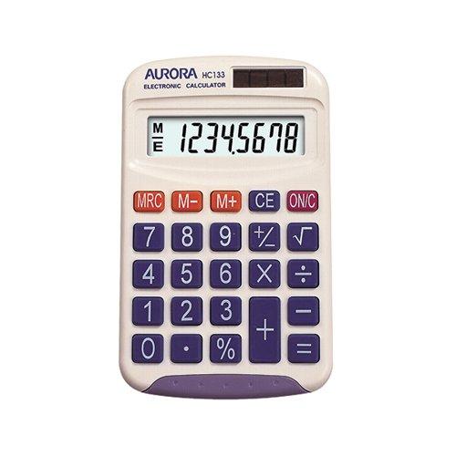 Aurora HC133 Pocket Calculator White HC133 on Productcaster.