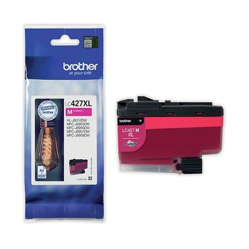 Brother LC427XLM Inkjet Cartridge High Yield Magenta LC427XLM on Productcaster.