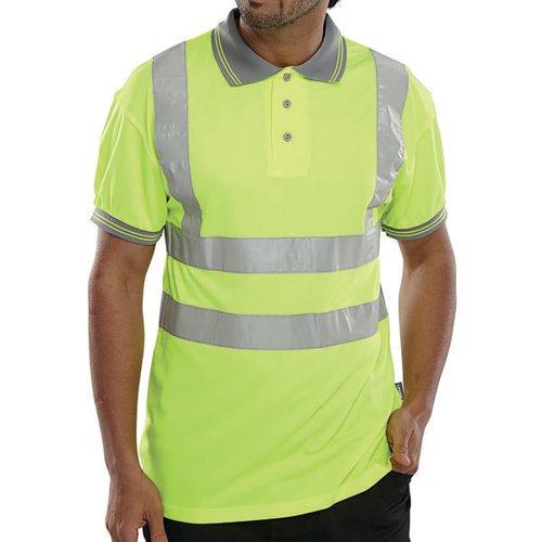 Beeswift High Visibility Short Sleeve Polo Shirt on Productcaster.