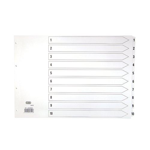 Elba Index 10 Part Number Landscape Mylar A3 White 400008095 on Productcaster.