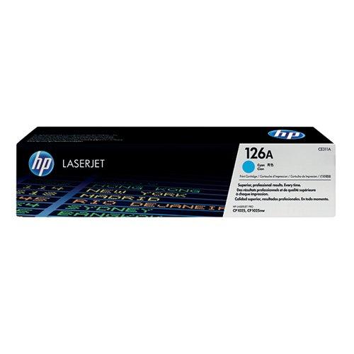 HP 126A Cyan Colour Laserjet Toner Cartridge CE311A on Productcaster.