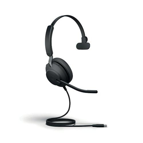 Jabra Evolve2 40 SE Monaural Wired Headset USB-C UC Version 24189-889-899 on Productcaster.