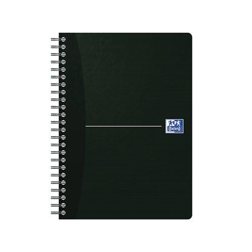 Oxford Card Cover Wirebound Notebook A5 Black (5 Pack) 100103627 on Productcaster.